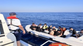 Aydında 15 düzensiz göçmen kurtarıldı
