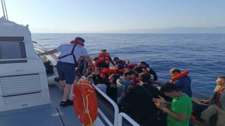 Aydında 21 düzensiz göçmen kurtarıldı