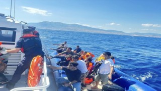 Ayvacık açıklarında 42 kaçak göçmen kurtarıldı
