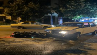 Babaeskide otomobil ile motosiklet çarpıştı: 1 yaralı