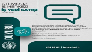 Bahçe'de belediyeye ait iş yerleri satışa çıkarılıyor