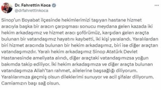 Bakan Kocadan Sinoptaki kaza açıklaması