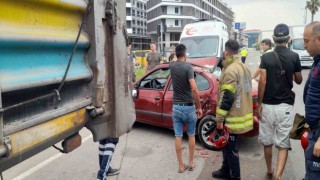 Bandırmada feci kaza: Dorse ile otomobilin arasına sıkıştı