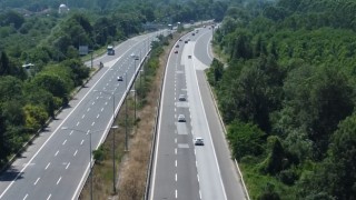 Bayram dönüşü Düzcede trafik geçişi rahat