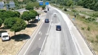 Bayram tatili dönüşü 24 araç ve sürücüsü dron denetimlerinden kaçamadı