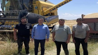 Beyşehirde biçerdöver denetimleri