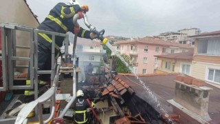 Bilecikte teras katındaki dairede çıkan yangın korkuttu