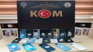 Boluda kaçak telefon operasyonu