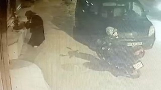 Bu da oldu: Çiçek hırsızlığı kamerada