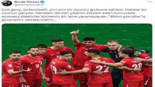 Burak Yılmazdan milli takıma destek
