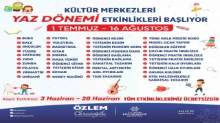 Büyükşehirin yaz kurslarına kayıtlar devam ediyor