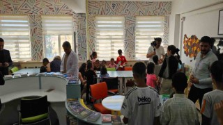 Diclede okul kütüphanesi açıldı