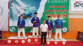Diyarbakırlı kuraşcılar Avrupa şampiyonu oldu