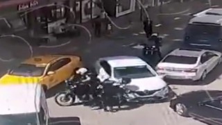 “Dur” ihtarına uymayan otomobilin çarptığı polis yaralandı