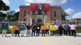 Edirnede üniversite öğrencileri ulaşım zamlarını protesto etti