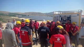 Elazığda depremde arama kurtarma eğitimi