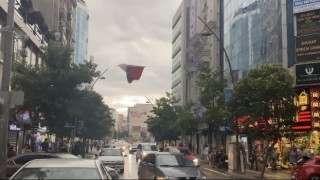 Elazığda kuvvetli rüzgar etkili oldu