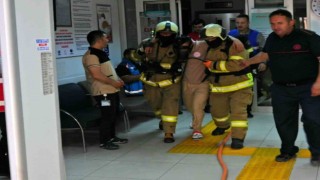 Erdek Neyyire Sıtkı Devlet Hastanesinde gerçeği aratmayan tatbikat