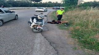 Erdekte motosiklet kazası: 1 yaralı