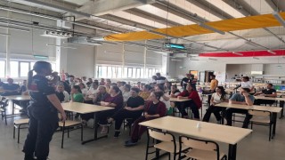 Fabrikada çalışan kadınlara KADES tanıtımı