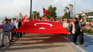 Fethiyede Filistine Destek Yürüyüşü ve Mitingi