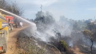 Fırtınadan dolayı uçan naylon yangına sebep oldu