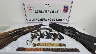 Gaziantepte 23 adet kaçak silah ele geçirildi