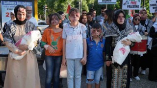 Gaziantepte Filistine destek yürüyüşü yapıldı