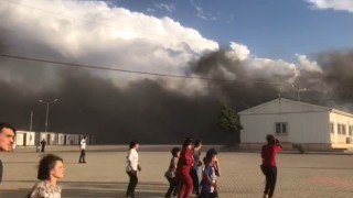 Gaziantepte trafo yangını geçici barınma merkezine sıçradı