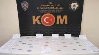 Giresunda sahte ehliyet operasyonu: 6 gözaltı