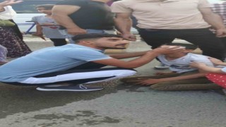 Iğdırda motosikletin çarptığı bisikletli çocuk yaralandı