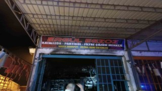 İş yerinde çıkan yangın büyümeden söndürüldü