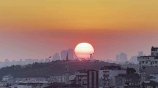 İstanbulda gün batımı manzarası hayran bıraktı