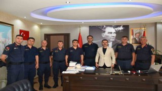 Jandarma personelleri Kaymakam Omurca ile görüştü