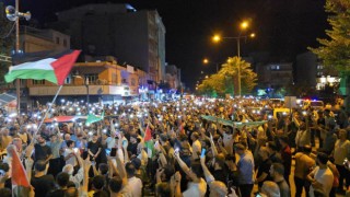 Kahtada 5 bin kişi Gazze için yürüdü
