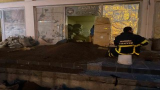 Kahve imalat deposunda korkutan yangın