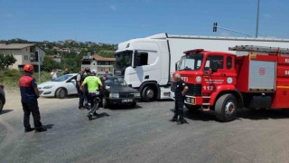 Karadeniz Ereğlide trafik kazası: 8 yaşındaki çocuk yaralandı