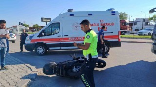 Karamanda tır ile motosiklet çarpıştı: 1 yaralı