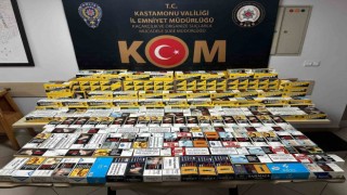 Kastamonuda çok sayıda makaron ele geçirildi