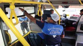 Kavurucu sıcakların etkili olduğu Hatayda toplu taşıma araçlarında klima denetimi