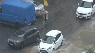 Kayseride kısa süren yağmur yağışı etkili oldu