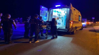 Kaza yapan motosikletli metrelerce sürüklenip yaralandı