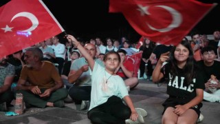 Kırıkkalede milli maç coşkusu