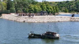 Kırklarelinde köprücü araçları gösterisi yapıldı