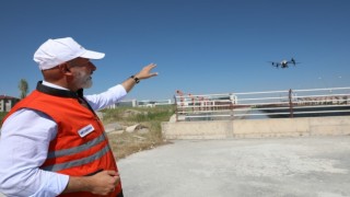 Kocasinan Belediyesi, drone ile tüm açık alanları ilaçlıyor