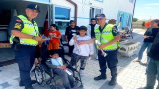 Kuluda jandarmadan özel öğrencilere trafik güvenliği eğitimi
