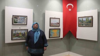 Kütahyada emekli memur Yaşar Ataseven ilk kişisel sergisini açtı