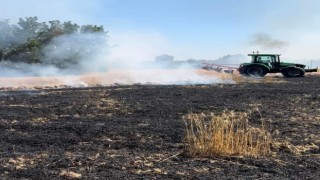 Lüleburgazda tarla yangını korkuttu