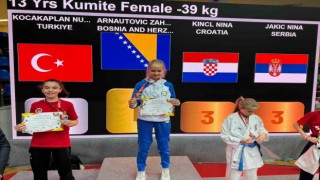 Manisa BBSKlı karateci Balkan ikincisi oldu