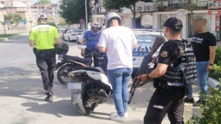 Manisada 37 motosiklet trafikten men edildi